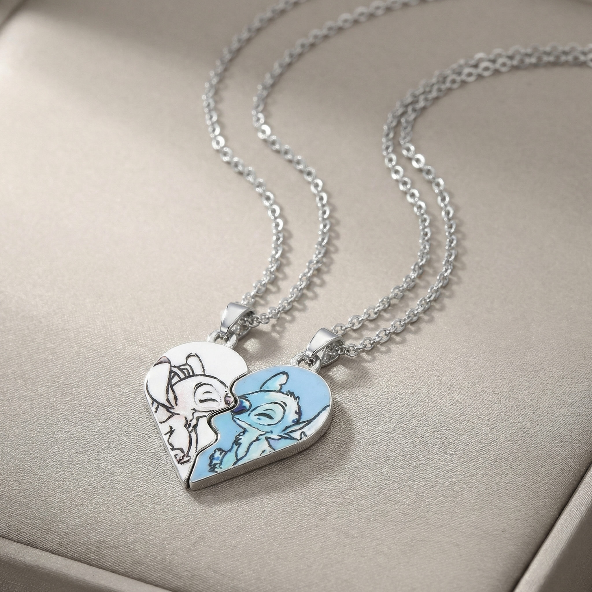 Stitch Necklace for Couples